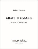 Graffiti Canons SATB Choral Score cover